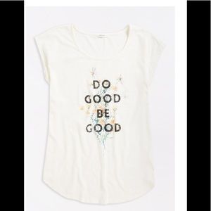 White Do Good Be Good Graphic Tee